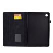 Samsung Galaxy Tab A8 10.5 X200/X205 Rhombus Leather Case - Black - 4
