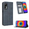 Ulefone Note 14 Blue Leather Phone Case with Magnetic Buckle Retro Texture - 1