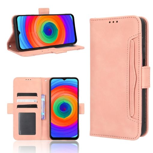 Ulefone Note 14 Pink Leather Phone Case with Card Slots - 1
