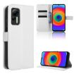 Ulefone Note 14 White Leather Phone Case with Diamond Texture - 1