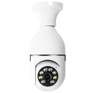 ESCAM 2.0MP 1080P Light Bulb WiFi Camera with Night Vision & Two-way Voice - 1