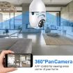 ESCAM 2.0MP 1080P Light Bulb WiFi Camera with Night Vision & Two-way Voice - 7