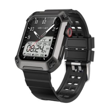 Rogbid Tank S2 Smart Watch - 1.83" IPS, Bluetooth Call, BP, Sleep Monitor - 1