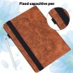 Peacock Embossed Leather Case for Samsung Galaxy Tab A 9.7 T550/T555 Brown - 6