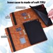 Peacock Embossed Leather Case for Samsung Galaxy Tab A 9.7 T550/T555 Brown - 9