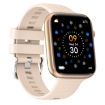 HT15 Gold Smart Watch - 1.85" Silicone Band, IP67 Waterproof, Bluetooth Call - 2