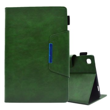 Samsung Galaxy Tab A8 10.5 2021 Green Suede Leather Tablet Case - 1