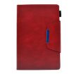 Samsung Galaxy Tab A8 10.5 2021 Red Suede Leather Case with Magnetic Clasp - 2