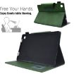 Samsung Galaxy Tab A7 10.4 Suede Magnetic Leather Case Green - 5