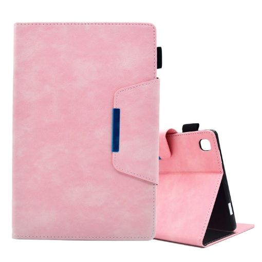 Samsung Galaxy Tab A7 10.4 Suede Magnetic Leather Case Pink - 1