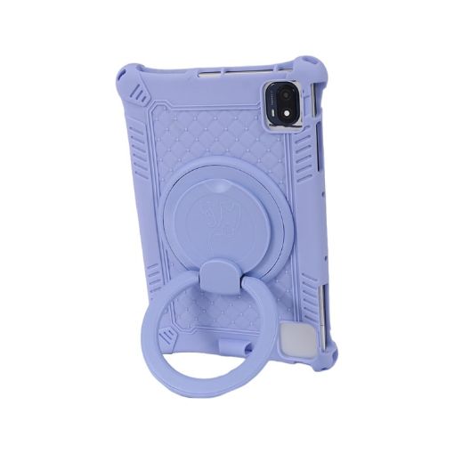 TCL 10 Tab Max 4G Silicone Protective Case - Purple Tablet Cover - 1