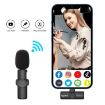 HXSJ F18 2.4G Wireless Lavalier Microphone - Noise Reduction, Black - 4