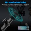 HXSJ F18 2.4G Wireless Lavalier Microphone - Noise Reduction, Black - 6