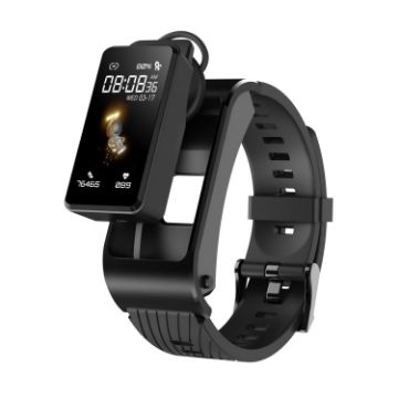 H21 Smart Watch: 1.14" Display, Detachable Earphones, Temp & Bluetooth - 1