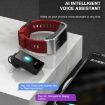 H21 Smart Watch: 1.14" Display, Detachable Earphones, Temp & Bluetooth - 5
