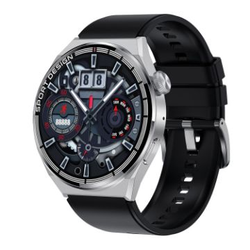 HDT 3 Max 1.6" Smart Watch Silver - Silicone Band, IP67, Bluetooth Call/NFC - 1