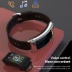 K50+ Smart Watch: 0.96" Leather Band, Detachable Earphone, Waterproof - 9