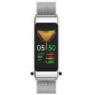 K50 1.08" Steel Band Smart Watch IP67 Waterproof Bluetooth Call Silver - 3
