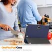 OnePlus Pad Custer Dark Blue Smart Leather Tablet Case 3-Fold Holder - 7