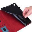 Samsung Galaxy Tab A8 10.5 2021 Red Leather Shockproof Case with Wake-up - 5