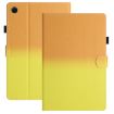 Samsung Galaxy Tab A7 2020 T500/T505 Gradient Leather Case Orange Yellow - 1