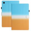 Samsung Galaxy Tab A7 2020 T500/T505 Gradient Leather Case Blue Orange - 1
