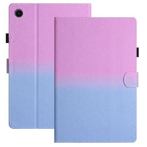 Samsung Galaxy Tab A7 2020 T500/T505 Gradient Leather Case Purple Blue - 1