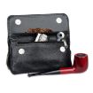 FIREDOG CL07 Brown Cowhide Double Pipe Bag - Portable & Handcrafted - 2