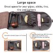 FIREDOG CL08 Lychee Red Leather Pipe Tobacco Storage Bag - 3