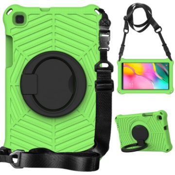 Samsung Galaxy Tab A 8 SM-T290 Green Spider King Silicone Case - 1