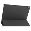 Docomo dtab D-51C Leather Tablet Case, Custer Texture, 3-Fold Holder, Black - 4