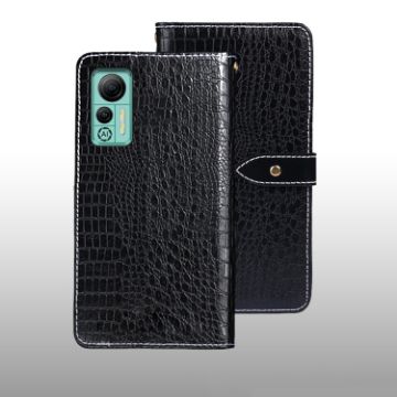 Ulefone Note 14 Crocodile Texture Leather Case - Black - 1