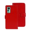 Ulefone Note 14 Red Leather Phone Case with Holder - Crazy Horse Texture - 1