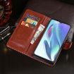 Ulefone Note 14 Blue Leather Phone Case with Holder - Crazy Horse Texture - 4