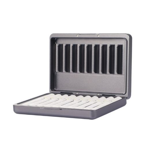 IQOS Series Aluminum Alloy Dust-proof Cigarette Case - 20 pcs Capacity Grey - 1