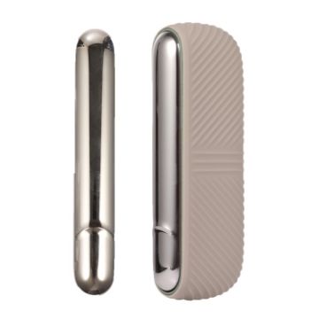 IQOS ILUMA Silicone Case with Charging Compartment & Side Cover Brown - 1