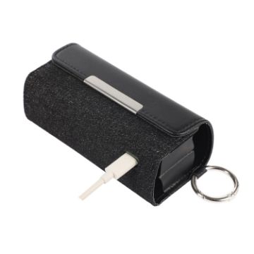 IQOS ILUMA Black Denim Electronic Cigarette Storage Bag with Loop - 1