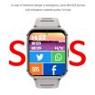 Q668 4G Smart Watch, 1.99" Screen, Android 9.0, 4GB+64GB, Silver - 6
