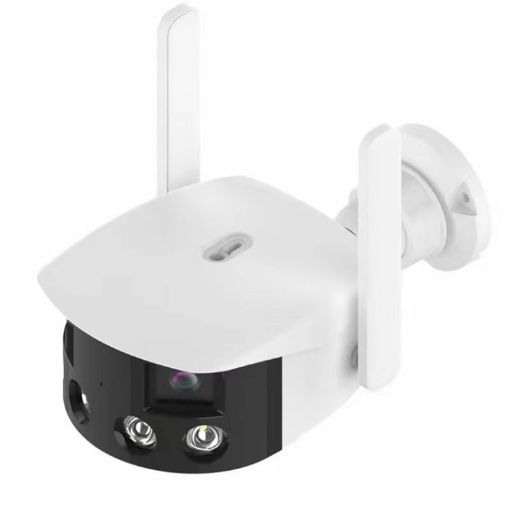 Q38 WIFI AI Alarm 180 Dual 2MP IP Camera - UK Plug, Humanoid Recognition - 1