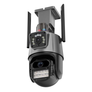 QX81 AI Alarm WIFI Dual 2MP IP Camera, UK Plug, Humanoid Recognition - 1