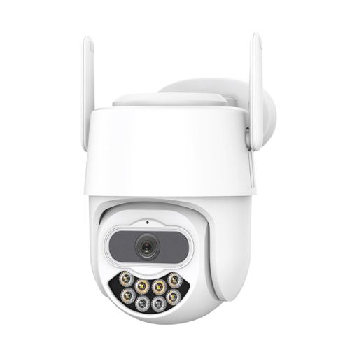 QX82 400W Dual Screen Dual Channel IP Camera, EU Plug, Synchronous Monitoring - 1