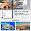 QX82 400W Dual Screen Dual Channel IP Camera, UK Plug, Synchronous Monitoring - 5