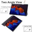 Samsung Galaxy Tab S8 Ultra Black Acrylic 3-Fold Smart Leather Case - 3