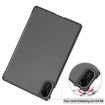 Xiaomi Redmi Pad 2 Grey Leather Tablet Case - 3-Fold Holder Cover - 6