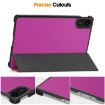 Xiaomi Redmi Pad 2 Purple Leather Tablet Case - 3-Fold Holder Cover - 7