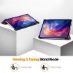 Xiaomi Redmi Pad 2 Purple Leather Tablet Case - 3-Fold Holder Cover - 8