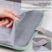 Green Cloth Texture Leather Bag for 9.7-11 Inch Laptop - Portable Case - 6