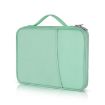 Pink Cloth Texture Leather Bag for 9.7-11 Inch Laptop - Portable Case - 2
