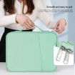 Pink Cloth Texture Leather Bag for 9.7-11 Inch Laptop - Portable Case - 5