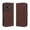 Huawei nova 11 Leather Phone Case - Brown, Card Slots, Calf Texture - 2